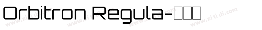 Orbitron Regula字体转换